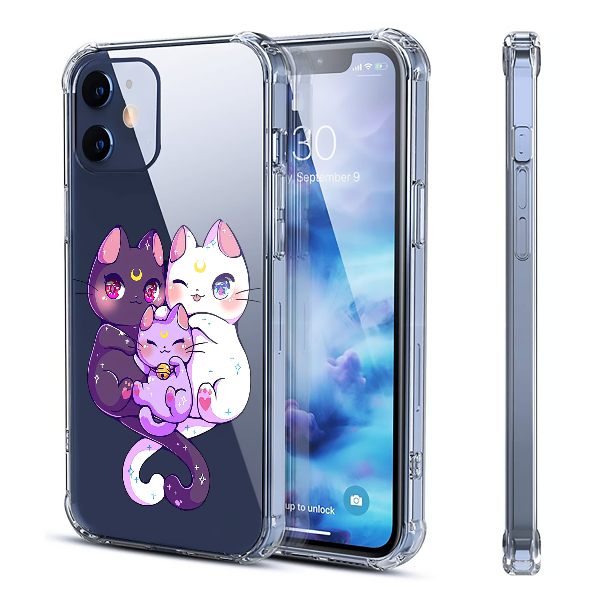 （画像用） 美少女戦士セーラームーン Sailor Moon 【iPhone 12シリーズ対応】透明スマホケース（クリアソフトケース）